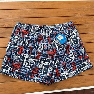 Columbia Omni shade PFG swimsuit men’s size XXL red white blue patriotic $60 New
